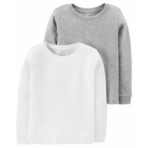 Carters 2 pack (1 wht, 1 gry)kids Size 6/7